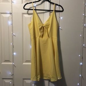 Yellow Sundress w/ Tie Front
